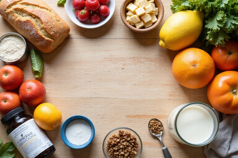 Diverse healthy foods representing various dietary needs